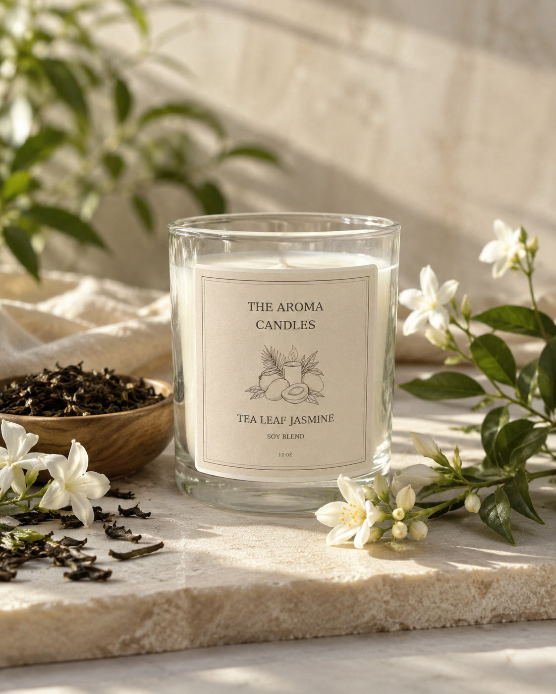 Tea leaf jasmine Candle