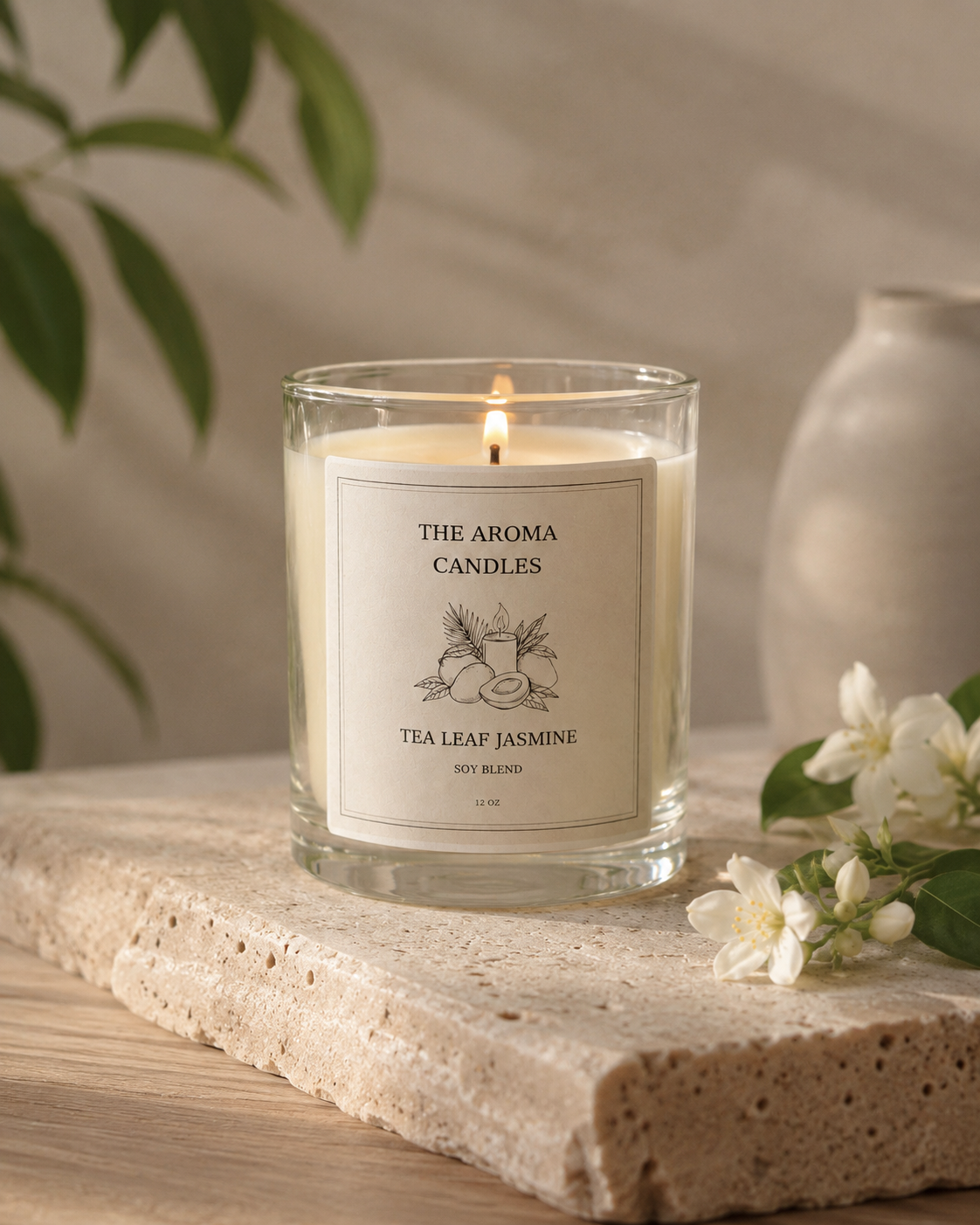 Tea leaf jasmine Candle